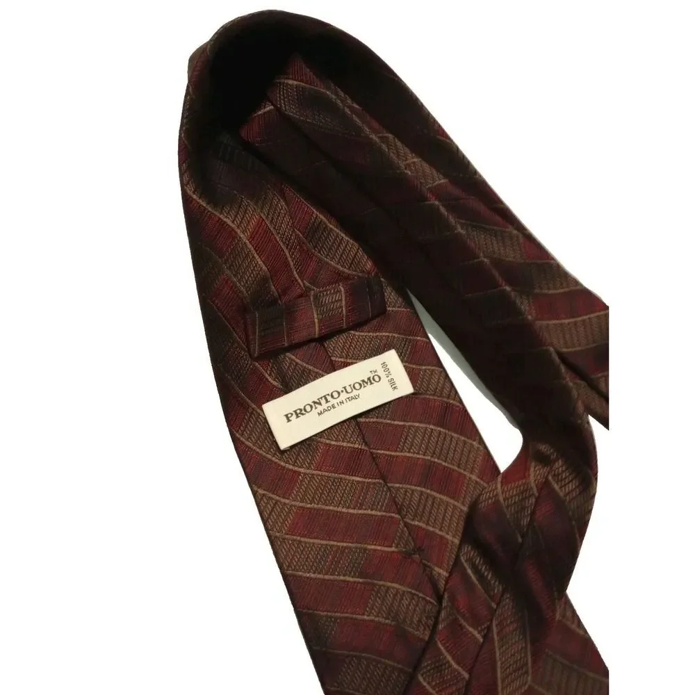 Pronto Uomo 100%‎ Silk Made in Italy Men's Neck Tie